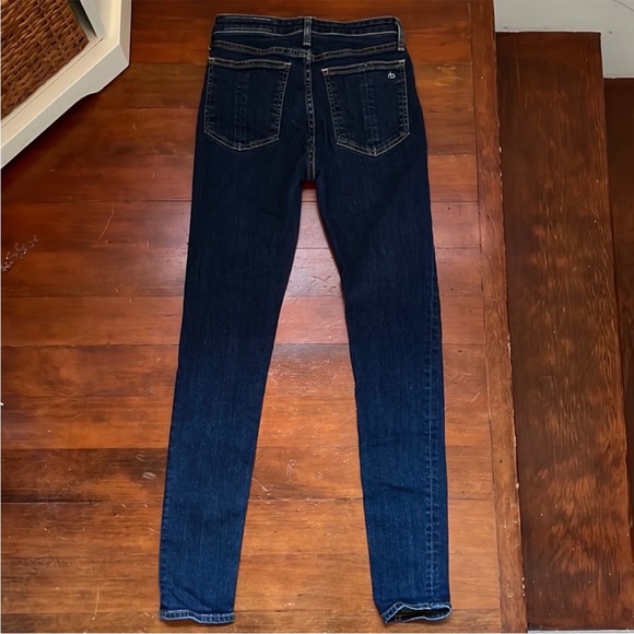 rag & bone Nina High-Rise Skinny - Marine Blue - Picture 6 of 15